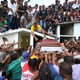 The casket of St. Louis Cardinals outfielder Oscar Taveras is lifted and pushed into a mausoleum. Thousands turned out in Sosua, Dominican Republic, as Taveras was laid to rest on Tuesday.
Chris Lee/St. Louis Post-Dispatch